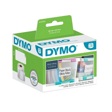 Самоклеящаяся термоэтикетка для принтеров Dymo Label Writer, белые, 57 мм x 32 мм, 1000 шт/рулон (DYMO11354) - фото