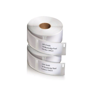 Самоклеящаяся термоэтикетка для принтеров Dymo Label Writer, белые, 89 мм x 28 мм, 130 шт/рулон (DYMO99010) - фото 1