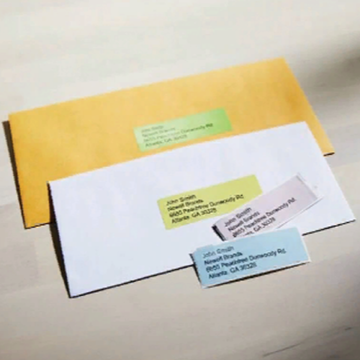 Самоклеящаяся термоэтикетка для принтеров Dymo Label Writer, 89 мм х 28 мм, 4 х 130 штук, 4 цвета/рулон (DYMO99011) - фото 1