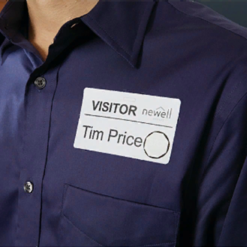 Самоклеящаяся термоэтикетка для принтеров Dymo Label Writer для бэйджей, белые, 41 мм x 89 мм, 300 шт/рулон (S0722560) - фото 1