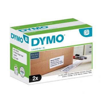 Самоклеящаяся термоэтикетка для принтеров Dymo Label Writer 4XL, 102 мм x 59 мм, 575 шт, 2 рулона (S0947420) - фото