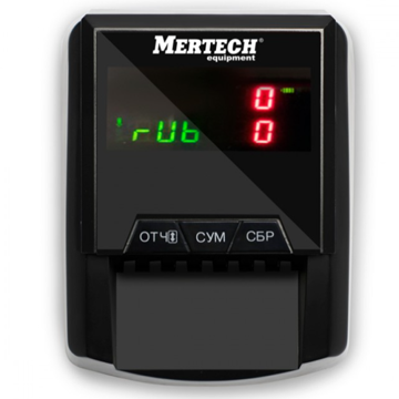 Автоматический детектор банкнот MERTECH D-20A FLASH PRO LED с АКБ MER5053 - фото 1
