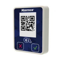 Терминал оплаты СБП MERTECH Mini с NFC белый/синий