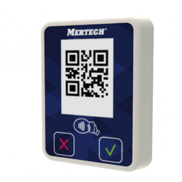 Терминал оплаты СБП MERTECH Mini с NFC белый/синий - фото