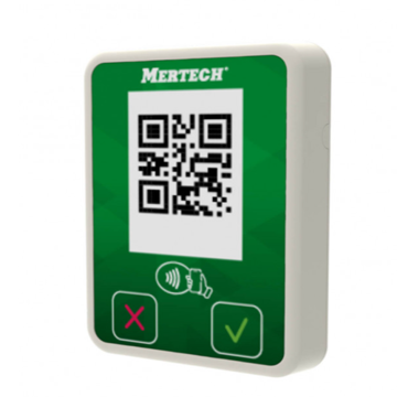 Терминал оплаты СБП MERTECH Mini с NFC белый/зеленый - фото