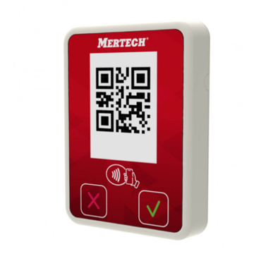 Терминал оплаты СБП MERTECH Mini с NFC белый/красный - фото