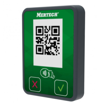 Терминал оплаты СБП MERTECH Mini с NFC серый/зеленый - фото