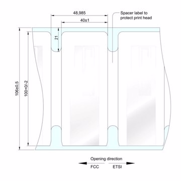 RFID метка UHF Confidex Silverline Classic II 100 x 40мм 10026769 - фото 1