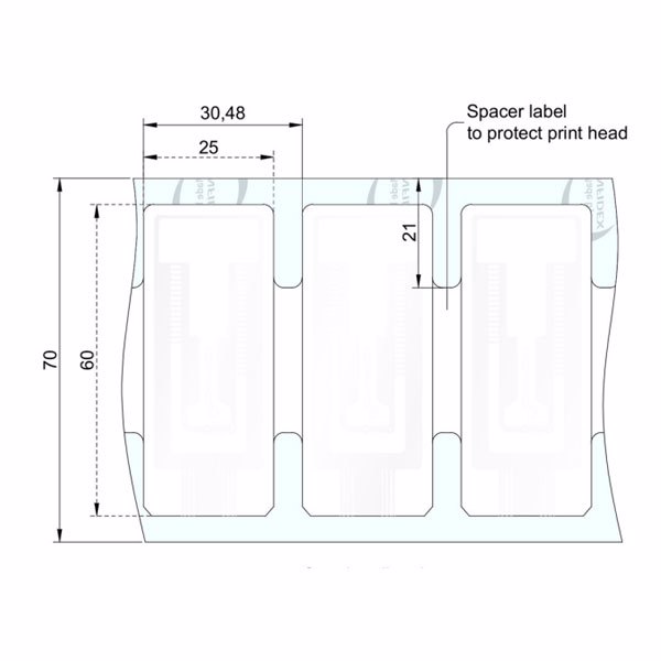 RFID метка UHF Confidex Silverline Blade II 10026767