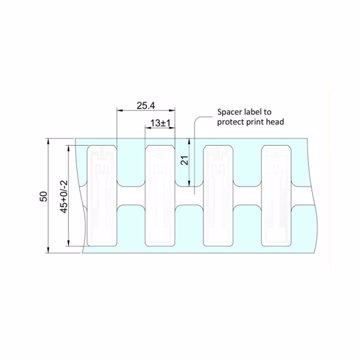 RFID метка UHF Silverline Micro II ETSI/Monza R6-P 45 x 13 мм (600 шт.) 10026763 - фото 2