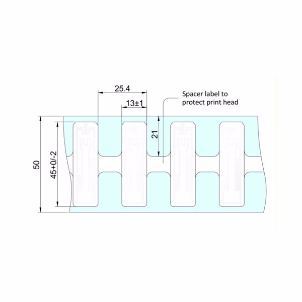 RFID метка UHF Silverline Micro II ETSI/Monza R6-P 45 x 13 мм (600 шт.) 10026763