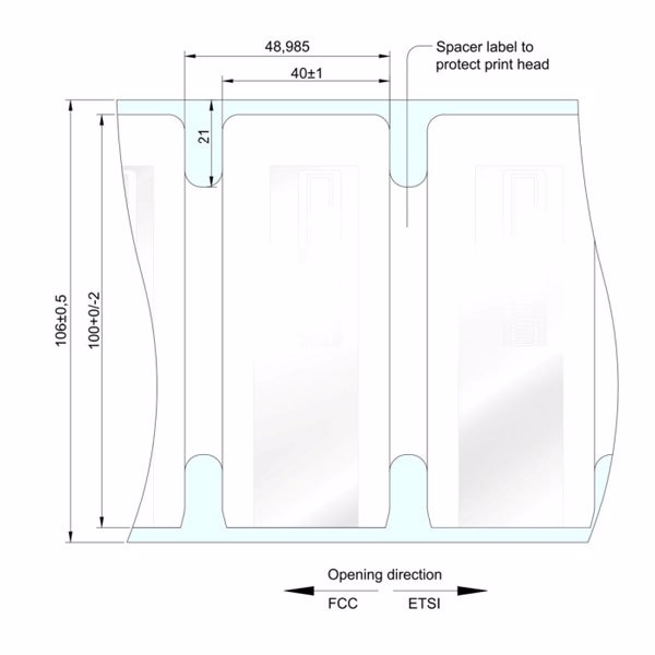 RFID метка UHF Confidex Silverline Classic II (100 x 40 мм) SAMPLE26769R