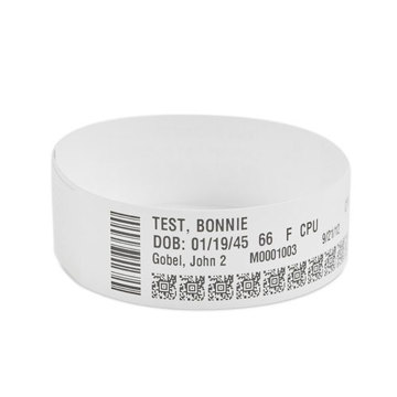 Браслеты Zebra Z-Band Direct 25х279 мм (200 шт) белый (10005008-AIDC/L) - фото