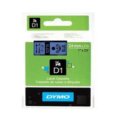 Картридж с виниловой лентой D1 для принтеров Dymo, синий (DYMO53716)