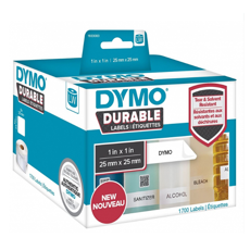 Самоклеящаяся термоэтикетка для принтеров Dymo Label Writer, адресная, 25 мм х 25 мм, 1700 штук (DYMO1933083)