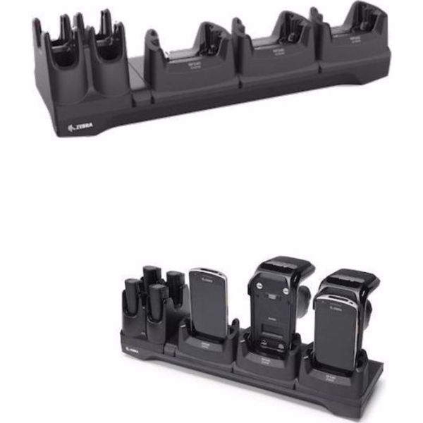 Подставка Zebra для зарядки с 3 слотами для RFD40, EC50 (CRD3S4T-RFD40-EC5X-COM-1R)