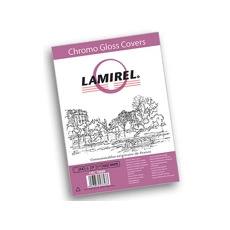 Обложки Lamirel Chromolux A4 глянцевые, белые 230г/м2 (LA-78689)