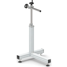 Стойка "Т" на опорах для нанесения сверху с двумя регулировками Стронг-АйТи CT-P-1200-500-430