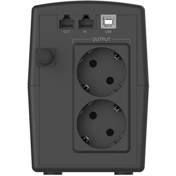 ИБП Источник бесперебойного питания CBR QTM-650T-2F-LCUC