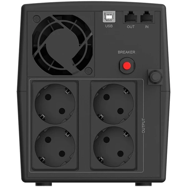 ИБП Источник бесперебойного питания CBR QTM-1200T-4F-LCUC