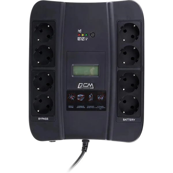 ИБП Источник бесперебойного питания PowerCom SPD-900U-LCD