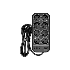 Сетевой фильтр PowerCom SP-08-USB03AB-1.8M
