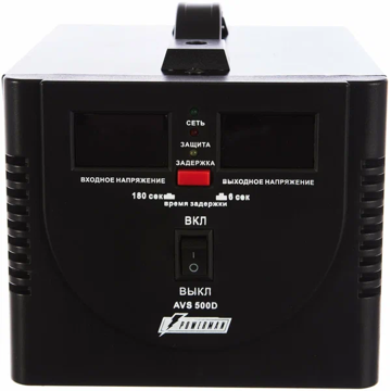 Стабилизатор напряжения PowerMan POWERMAN-AVS-500D-Black - фото 4