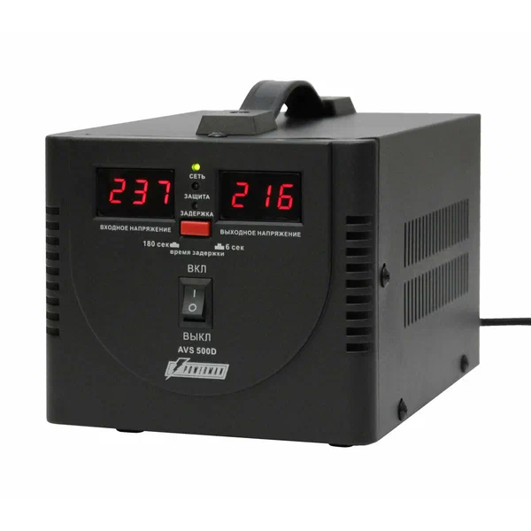 Стабилизатор напряжения PowerMan POWERMAN-AVS-500D-Black