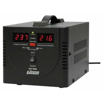 Стабилизатор напряжения PowerMan POWERMAN-AVS-1000D-Black - фото