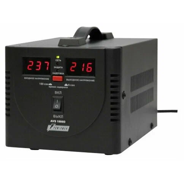 Стабилизатор напряжения PowerMan POWERMAN-AVS-1000D-Black