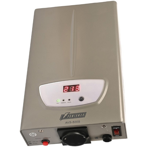 Стабилизатор напряжения PowerMan POWERMAN-AVS-500S-Silver