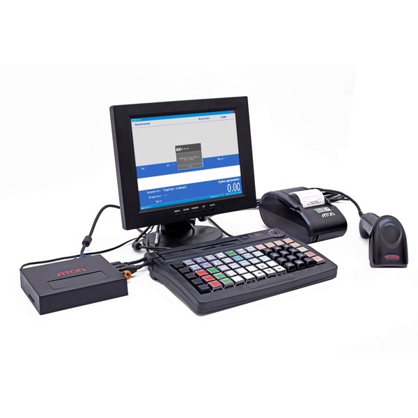 POS-комплект 10" HUB19 черный 54ФЗ, SJ-1088, KB-60 MSR, 2D-HW1450, АТОЛ 11Ф с ФН, Linux, Frontol xPOS ЕГАИС (39490)