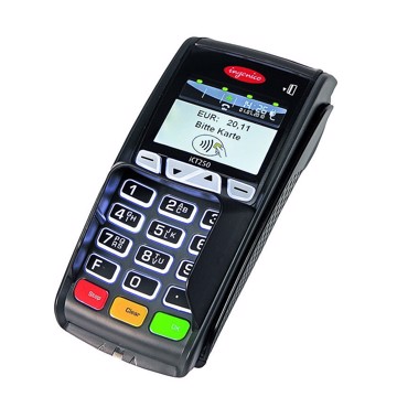 Платежный электронный терминал ICT250 GPRS Ethernet Modem Color screen Contactless с ПО начального уровня (36224) - фото