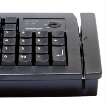 Программируемая клавиатура Posiflex KB-6600B черная c ридером магнитных карт на 1-3 дорожки (21976) - фото 2