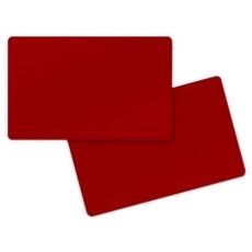 Пластиковые карты красные Zebra, 30mil, 500 шт (104523-130)