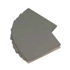 Пластиковые карты Zebra серебряные, 30mil, 500 шт (104523-132)