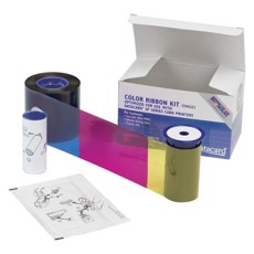 Комплект для печати: Цветная лента (YMCKO) 100 оттисков + 100 заготовок пластиковых карт (CBGP0001C)