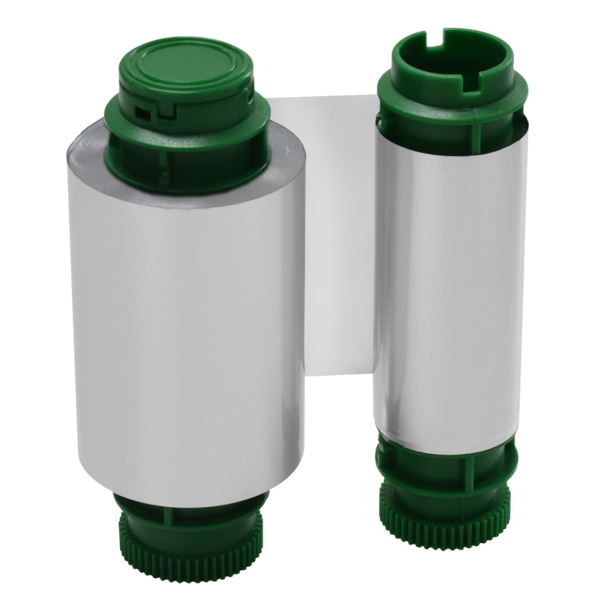 Монохромная лента на 500 оттисков. Серебристая. (R2217)