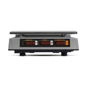 Торговые настольные весы MERTECH M-ER 327 AC-32.5 "Ceed" LCD Черные MER3018 - фото 1