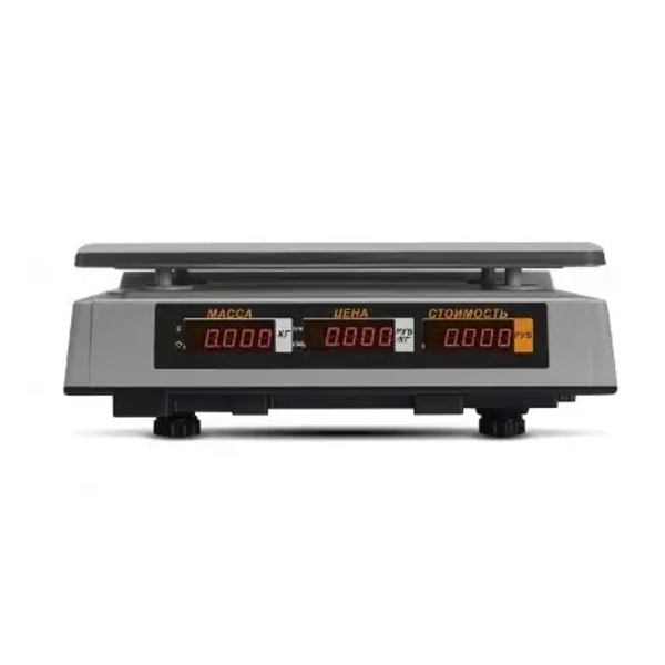 Торговые настольные весы MERTECH M-ER 327 AC-32.5 "Ceed" LED Белые MER3023
