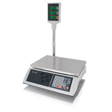 Торговые настольные весы MERTECH M-ER 327 ACP-15.2 "Ceed" LCD Белые MER3025 - фото 3