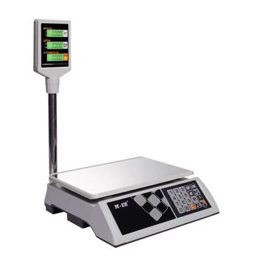 Торговые настольные весы MERTECH M-ER 327 ACP-15.2 "Ceed" LCD Белые MER3025 - фото 2