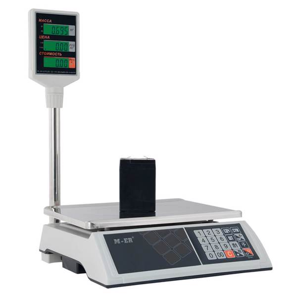 Торговые настольные весы MERTECH M-ER 327 ACP-32.5 "Ceed" LED Белые MER3031