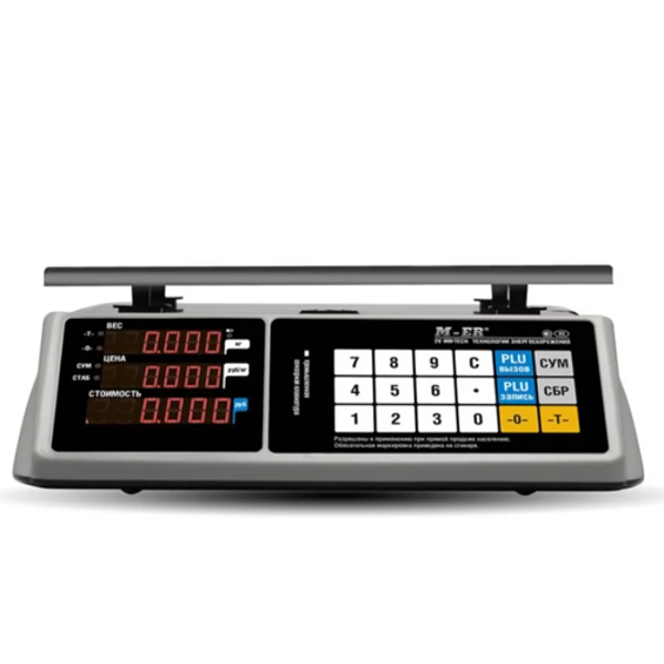 Торговые настольные весы MERTECH M-ER 328 AC-15.2 "TOUCH-M" LED MER3123