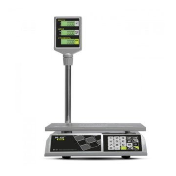 Торговые настольные весы MERTECH M-ER 326 ACP-15.2 "Slim" LCD Белые MER3044 - фото 1