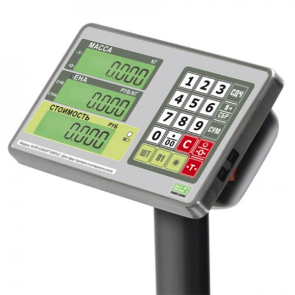 Торговые напольные весы MERTECH M-ER 335 ACP-300.50 "TURTLE" LCD MER3115