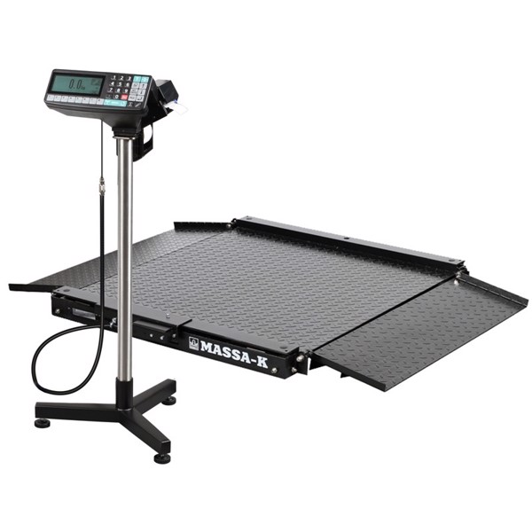Весы платформенные с печатью этикеток МАССА-К 4D-LA-2-1000-RP (МК10658)