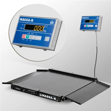 Весы платформенныес печатью этикеток МАССА-К 4D-LA-4-1000-AB (RUEW)  (МК10429) - фото
