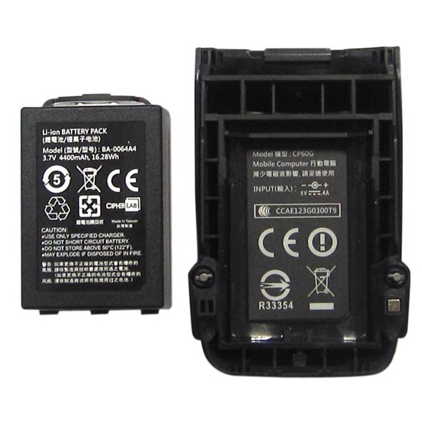 Аккумулятор повышенной емкости CipherLab, LiION, 4400 mAh CP60 (BCP60ACC00105)