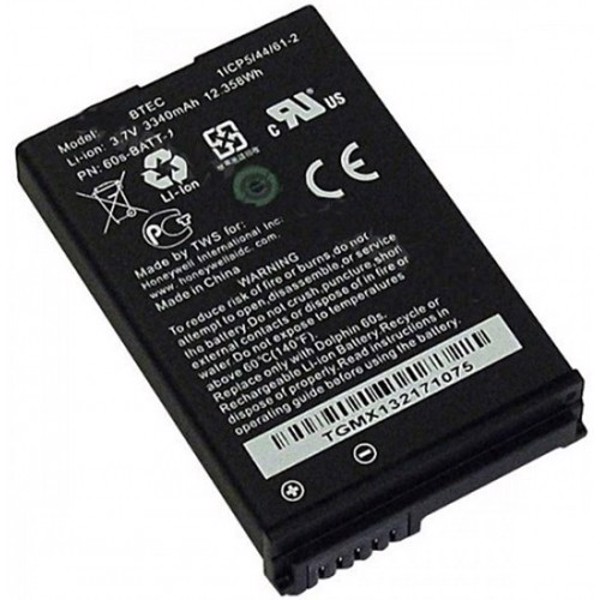 Аккумулятор для терминала Honeywell, Li-Ion, 3.7V, 3340mAh (60S-BATT-1)